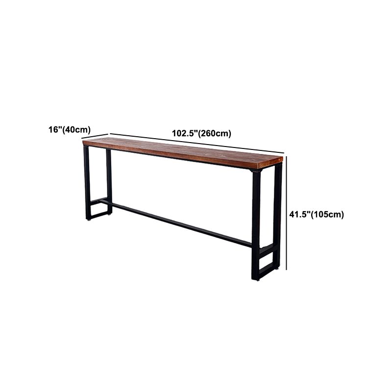 Industriale 1/4/6/11 pezzi tavolo da bar set rettangolo tavolino in legno con sgabelli