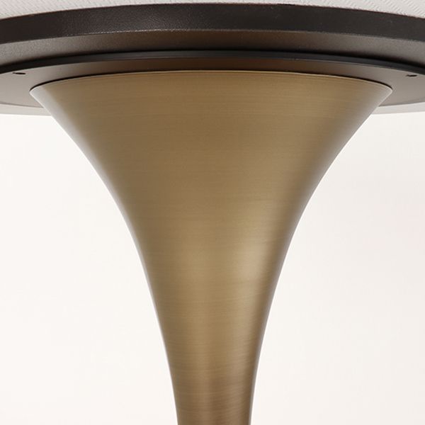 Contemporary Dining Table Round Dining Table in Walnut with Tulip Base