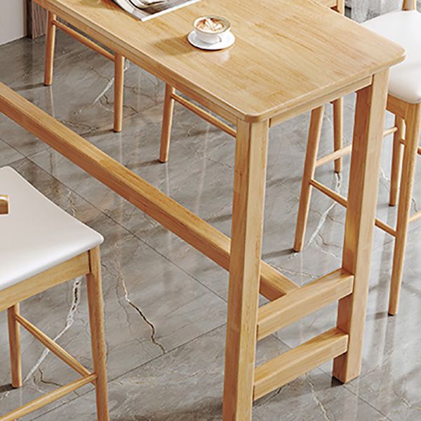 Contemporary Bar Dining Table Rectangle Indoor Wood Counter Table Clearhalo 'Bar Furniture' 'Bar Tables' 'bar_tables' 'furn' 'furn_bar_tables' 'Furniture' 'Kitchen & Dining Furniture' 1200x1200_c2d50615-4969-451a-ba2c-0aa74980cb3d