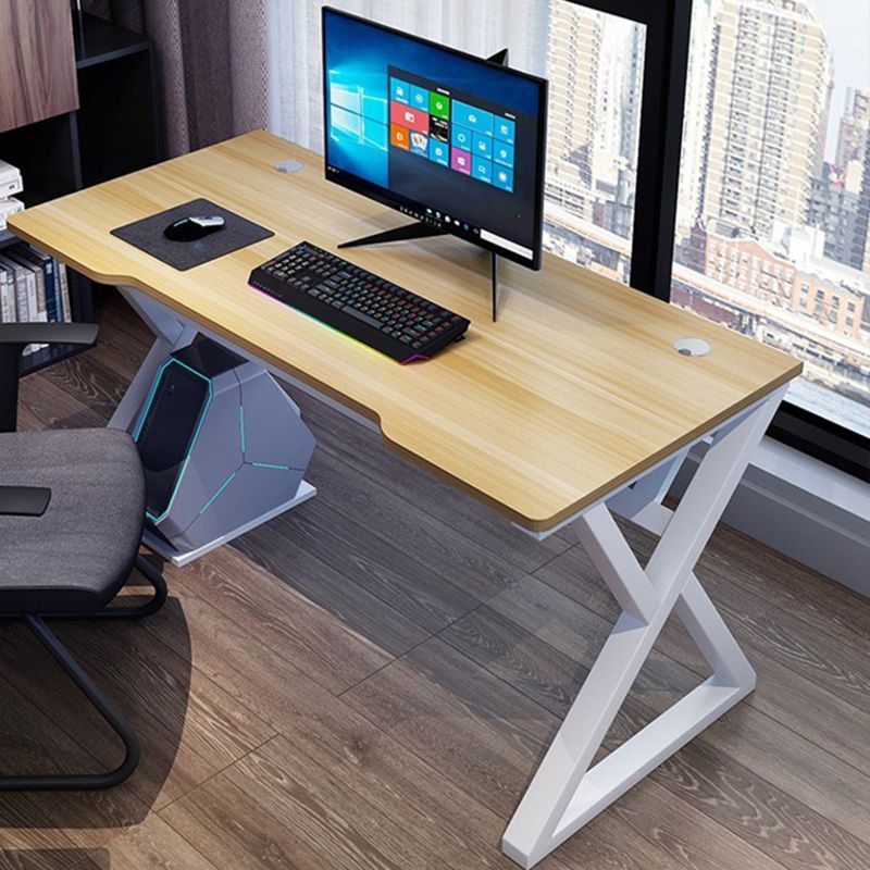 Industrial Computer Desk Sled Cable Management Office Desk with Metal ...