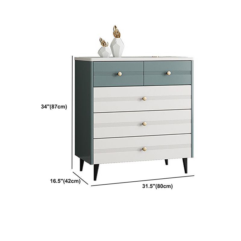 Rectangle Accent Chest with Soft Close Drawers Scratch Resistant Chest
