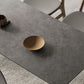 Rectangle Modern DiningTable Sintered Stone Top Ash Base Table with 4 Legs