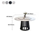 Contemporary Round Stone Table Standard Height Dining Table with Pedestal Base Clearhalo 'Dining Tables & Seating' 'Dining Tables' 'dining_table' 'furn' 'furn_dining_table' 'Furniture' 'furniture_dining_table' 'Kitchen & Dining Furniture' 'kitchen' 'kitchen_dining_table' 1200x1200_c2d70cf9-5c09-4335-b0ec-7d9cd4a10319