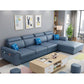 108.26" L x 62.99" W x 31.49" H Sofa Upholstered Arm Sectional with Pillowed Back Cushions Clearhalo 'furn' 'furn_sectionals' 'Furniture' 'furniture_sectionals' 'kitchen' 'kitchen_sectionals' 'Living Room Furniture' 'Sectionals' 1200x1200_c2d85b7a-e343-42c3-8273-f8e889c74be4