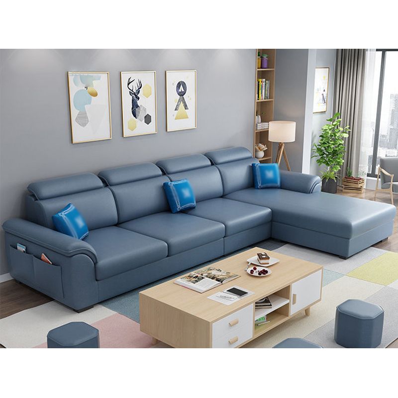 108.26" L x 62.99" W x 31.49" H Sofa Upholstered Arm Sectional with Pillowed Back Cushions Clearhalo 'furn' 'furn_sectionals' 'Furniture' 'furniture_sectionals' 'kitchen' 'kitchen_sectionals' 'Living Room Furniture' 'Sectionals' 1200x1200_c2d85b7a-e343-42c3-8273-f8e889c74be4