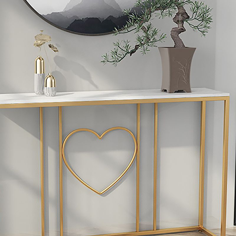 Tavolo di accento della console di cavalletto con rettangolo bianco per sala