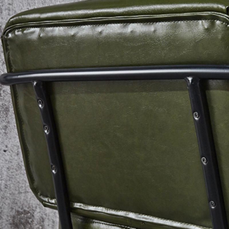 Modern Industrial Style Leather Solid Back Side Chair 31"H Dining Chair for Restaurant Bedroom Clearhalo ' kitchen&dining_furn' 'Dining Chairs' 'Dining Tables & Seating' 'dining_chair' 'furn' 'furn_dining_chair' 'Furniture' 'furniture_dining_chair' 'Kitchen & Dining Furniture' 'kitchen' 1200x1200_c2d8a3df-f62d-4001-ba97-7bd43a2f19cc