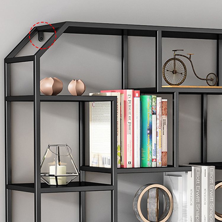 Industrial Iron Bookshelf Wall Mounted Bookshelf for Office and Family Living Room Clearhalo 'Bookcases' 'furn' 'furn_bookcases' 'Furniture' 'furniture_bookcases' 'Office Furniture' 1200x1200_c2dca8ab-8cb4-4596-95ea-0d6cc5dc2baf