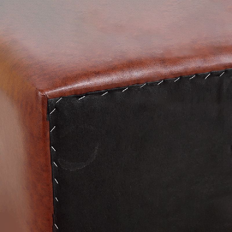 Mid-Century Modern Plain Boucle Square Pouf PU Leather Tufted Ottoman Footrest Clearhalo 'furn' 'furn_ottomans_poufs' 'Furniture' 'Living Room Furniture' 'Ottomans & Poufs' 'ottomans_poufs' 1200x1200_c2dcf909-bbfc-4d7b-975f-3a07a4977d40