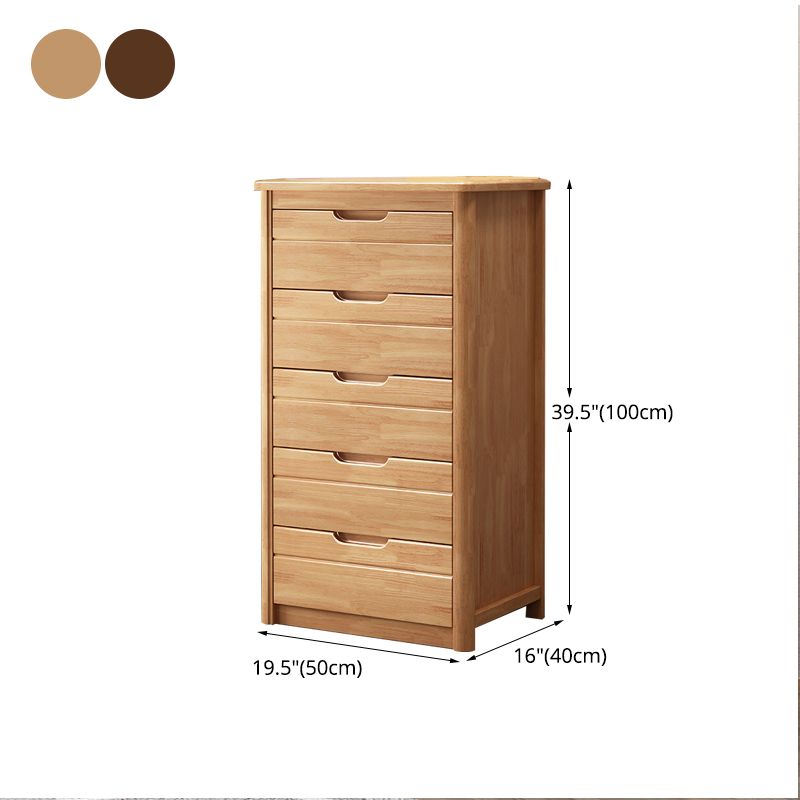 16 "W bois massif lingerie de lingerie de rangement coffre commode avec tiroirs