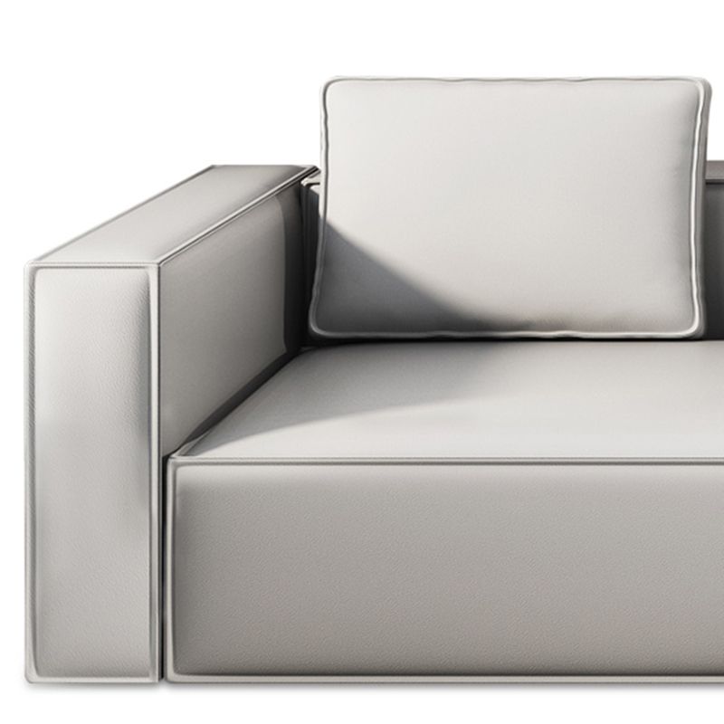 Stain-Resistant Stationary Faux Leather Sofa Living Room Square Arm Couch Clearhalo 'furn' 'furn_sofas' 'Furniture' 'furniture_sofas' 'Living Room Furniture' 'Sofa' 'sofas' 1200x1200_c2ddeeb6-4bcc-4584-b2d5-f73337a8972f