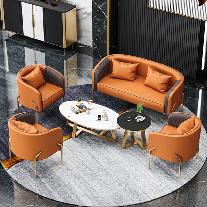 Modernes 22,83 "Breitsofa Kunstledertuxedo Arm Sofa für Wohnzimmer