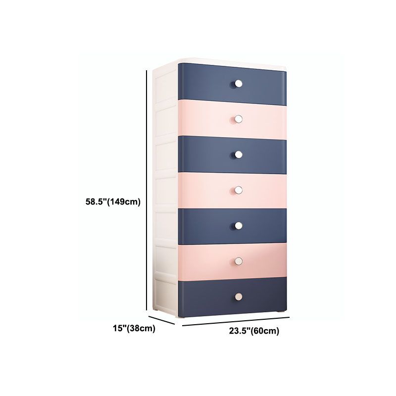 Plastikgarderobeschrank mit Schubladen nicht hangender Rettungsschrank für Zuhause