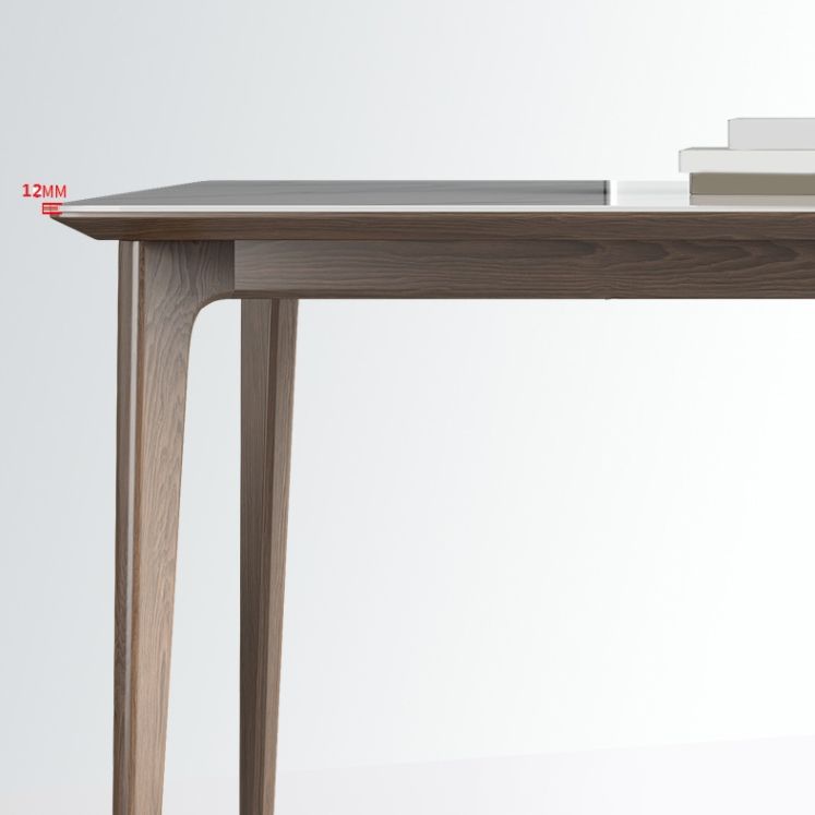 Modern Ash Wood Dinette Set 1/3/4/5/7 Pieces Rectangle Sintered Stone Top Dining Table Set Clearhalo 'Dining Room Sets' 'Dining Tables & Seating' 'dining_room_set' 'furn' 'furn_dining_room_set' 'Furniture' 'furniture_dining_room_set' 'Kitchen & Dining Furniture' 1200x1200_c2e0d092-d259-4058-8f2b-136c1edf20ec