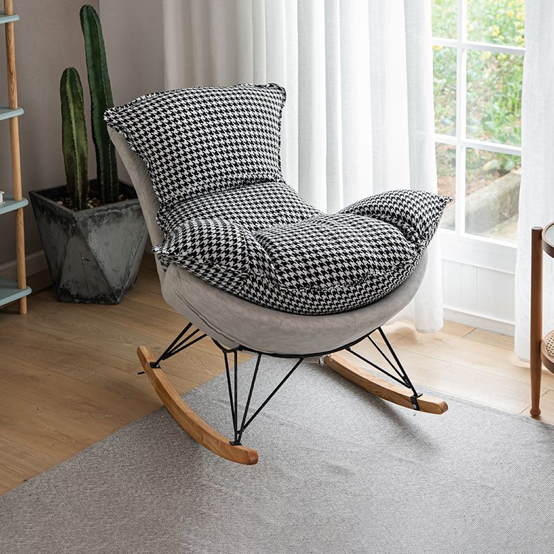 Modern Indoor Sofa Rocking Chair Single Rocking Chair with Cushion Clearhalo 'Chairs & Seating' 'furn' 'furn_rocking_chairs' 'Furniture' 'Living Room Furniture' 'Rocking Chairs' 'rocking_chairs' 1200x1200_c2e0fb86-ecde-4d85-ab0f-096eb0e8c470