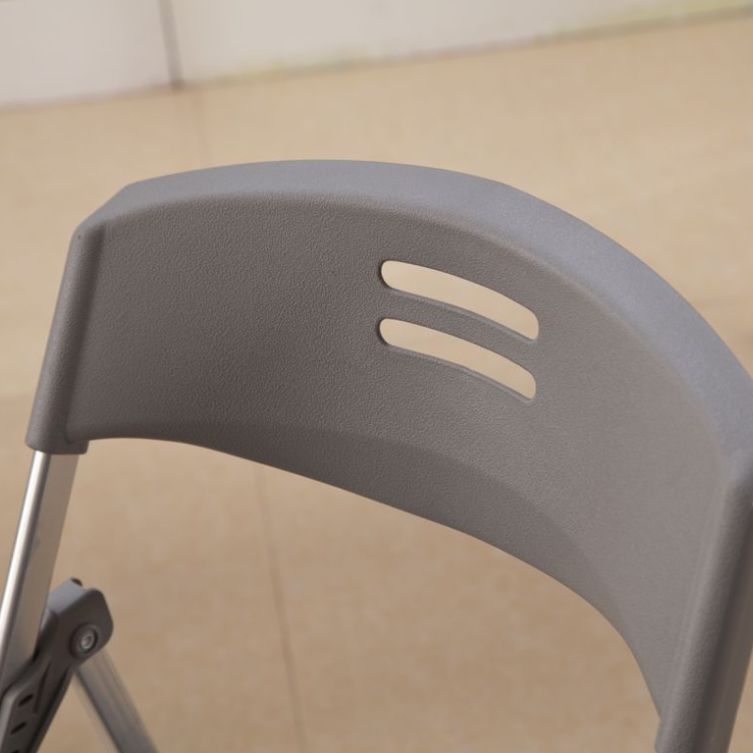 Moderna sedia da ufficio imbottita senza braccio senza ruote sedia da ufficio in acciaio