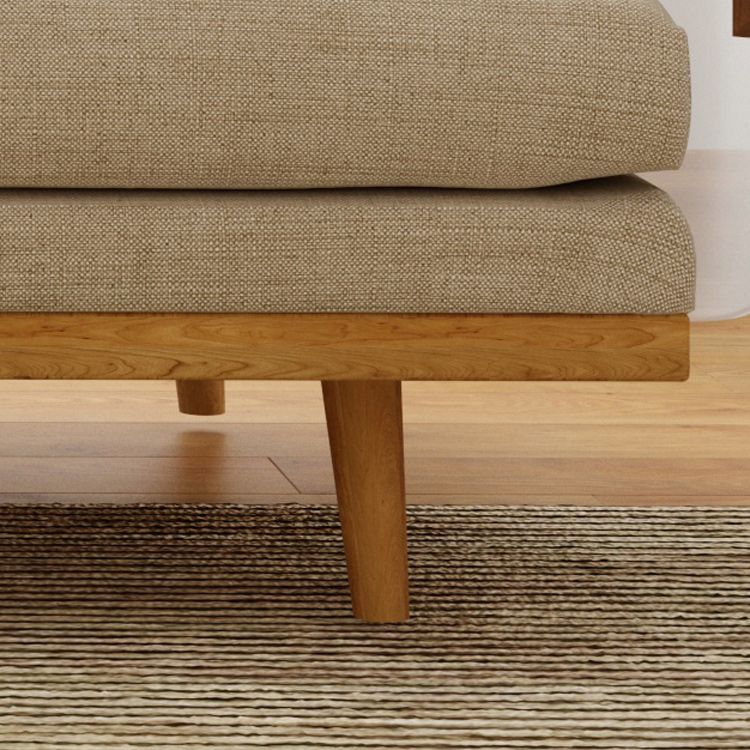 Modern 29.52" H Cotton Blend Wood Frame Recessed Arm Loveseat Clearhalo 'furn' 'furn_sofas' 'Furniture' 'Living Room Furniture' 'Sofa' 'sofas' 1200x1200_c2e13e3b-5ff4-46b3-93be-e01741b48097