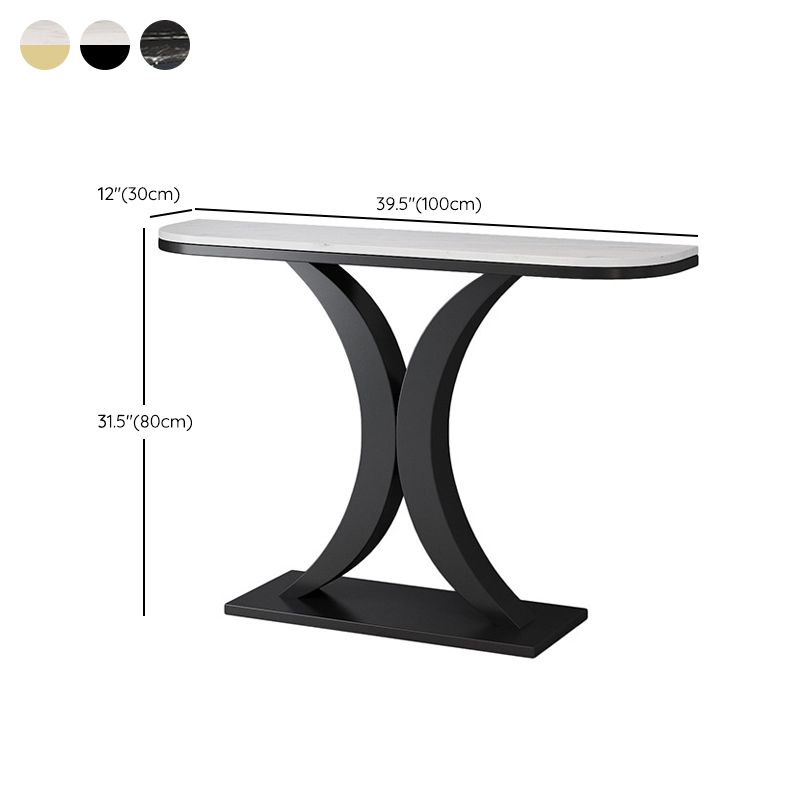 31.5" Tall Console Table 1-shelf Stain Resistant Accent Table for Hall Clearhalo 'Console Tables' 'console_tables' 'Entry & Mudroom Furniture' 'furn' 'furn_console_tables' 'Furniture' 1200x1200_c2e17c8e-5a40-46fe-8fd1-2d047c478dfc
