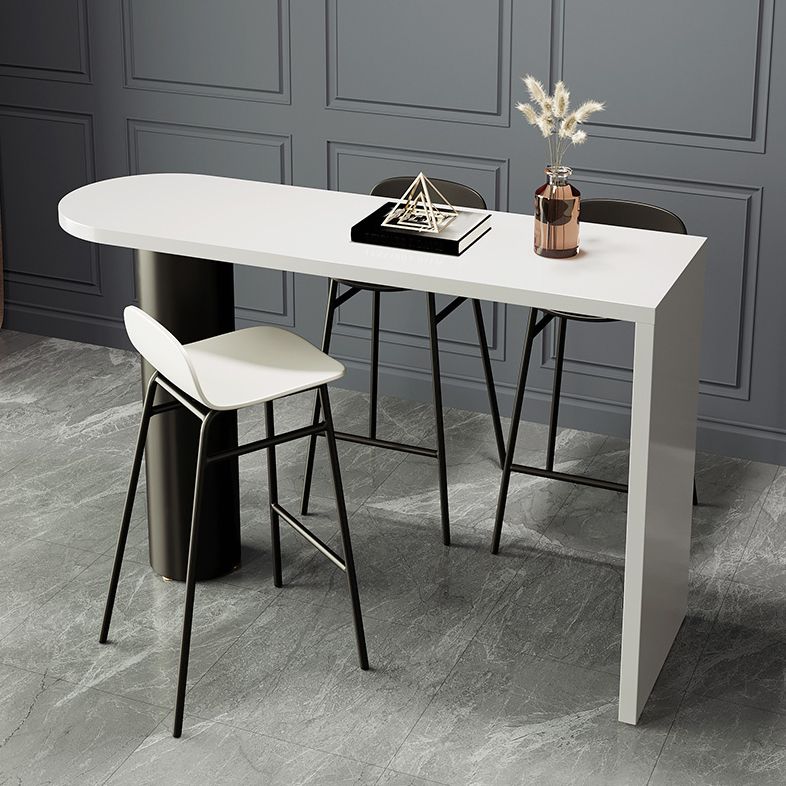 Juego de mesa de pub moderno de forma libre, juego de mesa de bar superior de madera maciza de 1/3/4 piezas