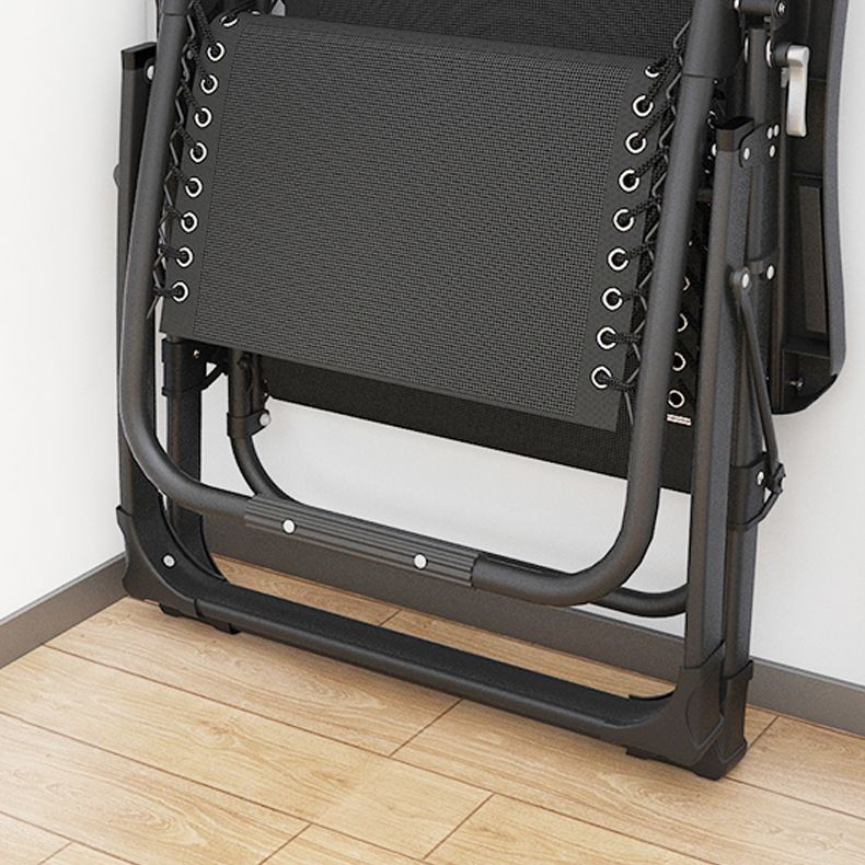 Black Contemporary Recliner Chair with Metal Base with Arms and Cup Holders Clearhalo 'Chairs & Seating' 'furn' 'furn_recliners' 'Furniture' 'Living Room Furniture' 'Recliners' 1200x1200_c2e386ee-1ccd-4d5a-a167-00dbd9d9c4c8