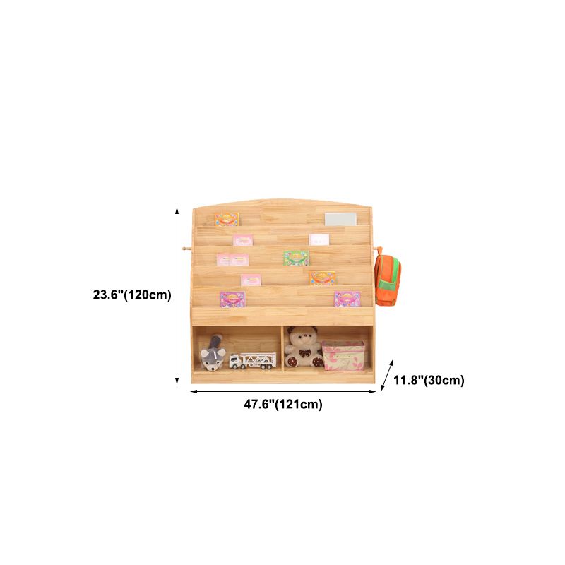 Pin de bibliothèque en bois naturel