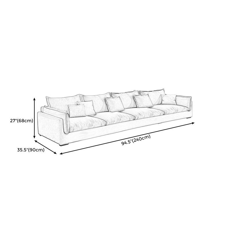 Contemporary Stationary Living Room Couch Gray Pillow Top Arm Sofa Clearhalo 'furn' 'furn_sofas' 'Furniture' 'furniture_sofas' 'Living Room Furniture' 'Sofa' 'sofas' 1200x1200_c2e684bf-b32e-44b7-bec7-53061e186d31