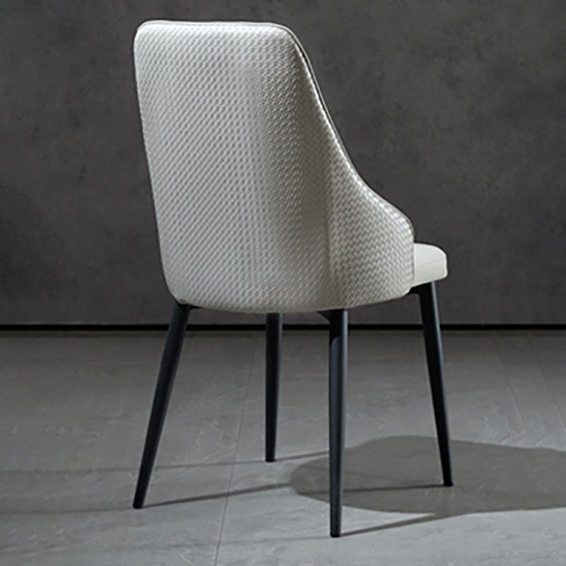 Contemporary Dining Chairs Kitchen Armless Chairs with Metal Legs Clearhalo 'Dining Chairs' 'Dining Tables & Seating' 'dining_chair' 'furn' 'furn_dining_chair' 'Furniture' 'furniture_dining_chair' 'Kitchen & Dining Furniture' 1200x1200_c2e98e50-ab03-4b1d-b78e-1b6cdd5915f5