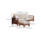 Storage No Distressing Tight Seat Square Arm Wood Solid Color Sofa