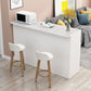 Contemporary Bar Dining Table Rectangle Wooden Counter Table
