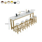 Table de salle à manger de bar d'intérieur contemporaine Table de comptoir rectangulaire