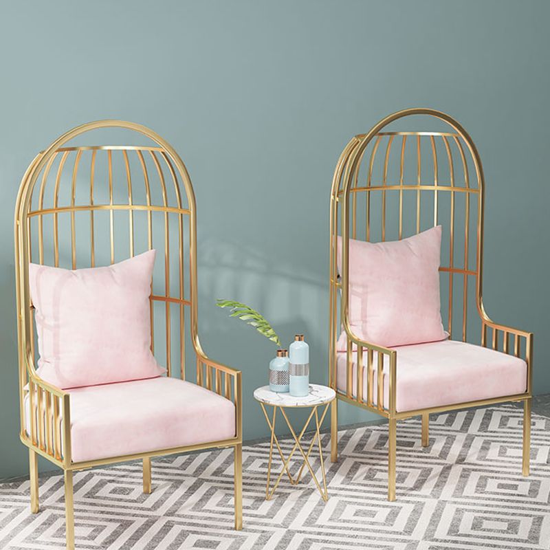 Stile glam da 25,6 "cuscino largo posteriore a braccio quadrato sedia a palloncino