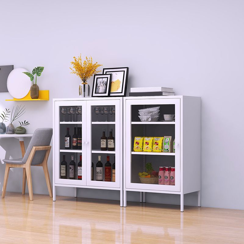 Server porta da pranzo contemporaneo Server metallico per soggiorno