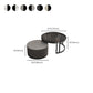 Round Tropical Coffee Table Storage 2 Nesting Coffee Table Set Clearhalo 'Coffee & Accent Tables' 'Coffee Tables' 'coffee_tables' 'furn' 'furn_coffee_tables' 'Furniture' 'Living Room Furniture' 1200x1200_c2f47294-aa20-4fc4-9c9f-68bffbbd5023