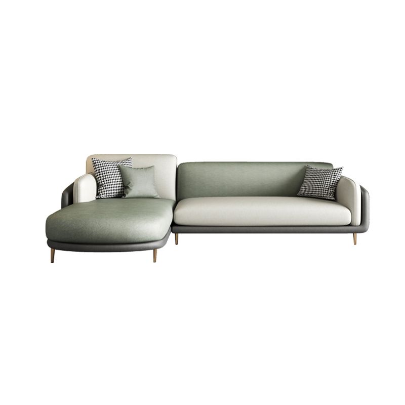 Ultra-Modern Pillow Top Arm Sofa Green and White Couch for Apartment Clearhalo 'furn' 'furn_sofas' 'Furniture' 'furniture_sofas' 'Living Room Furniture' 'Sofa' 'sofas' 1200x1200_c2f637af-d64f-44c4-a9f9-59456e26043c
