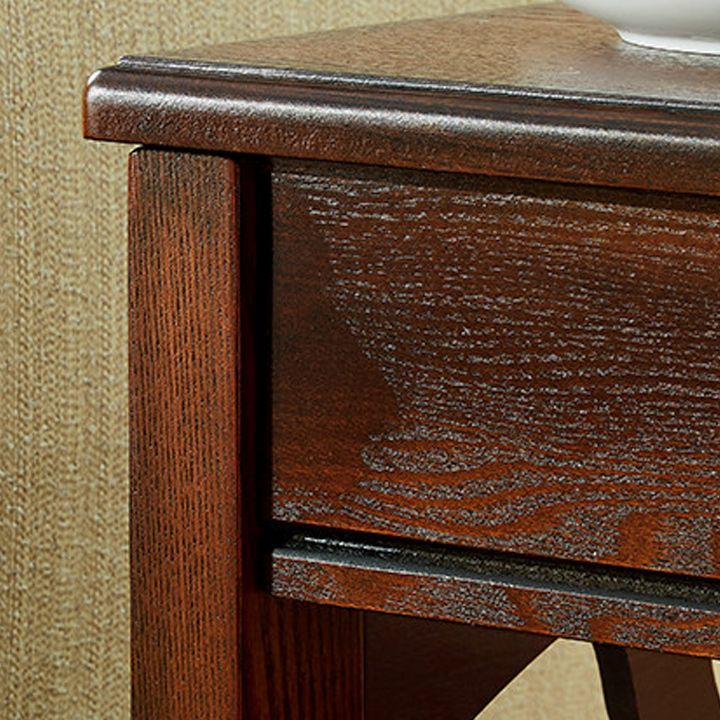 Modern Square Double Tier End Table Solid Wood 4 Legs End Table Clearhalo 'Coffee & Accent Tables' 'End & Side Tables' 'end_side_tables' 'furn' 'furn_end_side_tables' 'Furniture' 'Living Room Furniture' 1200x1200_c2f846e8-5c69-439e-a25f-3235b9ec6257