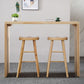 Table de bar en bois moderne, plateau en bois massif, Table de bistro, pour salon