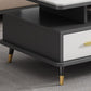 Slate Coffee Table Rectangle Glam Cocktail Table with 4 Legs Clearhalo 'Coffee & Accent Tables' 'Coffee Tables' 'coffee_tables' 'furn' 'furn_coffee_tables' 'Furniture' 'Living Room Furniture' 1200x1200_c2f95090-e4d7-498c-bd01-9cd8e7ef3c0e