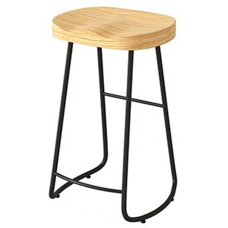 Sgabelli da banco senza schienale bar in legno di gomma e sgabello