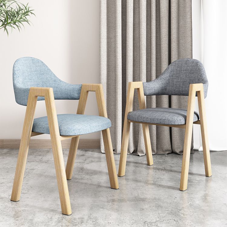 Metal Contemporary Side Chair Home Open Back Cushioned Dining Single Chair Clearhalo ' kitchen&dining_furn' 'Dining Chairs' 'Dining Tables & Seating' 'dining_chair' 'furn' 'furn_dining_chair' 'Furniture' 'furniture_dining_chair' 'Kitchen & Dining Furniture' 'kitchen' 1200x1200_c2fcb6e5-b3de-42d8-8730-7c2a7c9c7a47