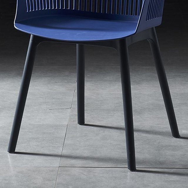 Plastic Scandinavian Dining Kitchen Room Chair Slat Back Arm Chair Clearhalo ' kitchen&dining_furn' 'Dining Chairs' 'Dining Tables & Seating' 'dining_chair' 'furn' 'furn_dining_chair' 'Furniture' 'furniture_dining_chair' 'Kitchen & Dining Furniture' 'kitchen' 1200x1200_c2fdfb26-3814-49c7-9daa-6c13a07f6e0a