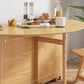 Mid-Century Modern Dining Table Solid Wood Drop-Leaf Dining Table for Home Clearhalo ' dining_table' 'Dining Tables & Seating' 'Dining Tables' 'furn' 'furn_dining_table' 'Furniture' 'furniture_dining_table' 'Kitchen & Dining Furniture' 'kitchen&dining_furn' 'kitchen' 'kitchen_dining_table' 1200x1200_c2ffe2b9-ccd8-4c6a-863e-cc9a23a13038