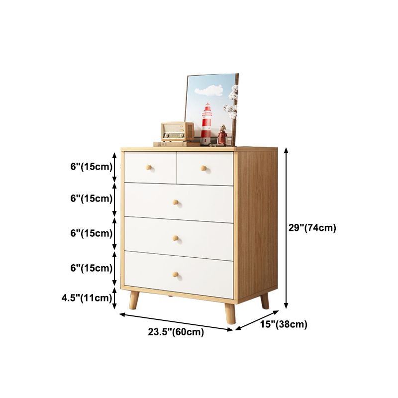 Server da pranzo bianco in legno ingegnerizzato in stile moderno per cucina