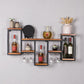 Metal Wall Mounted Wine Bottle & Glass Rack Modern Wine Rack Kit