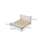 Panneau en bois blanc moderne lit standard, lit de tête rectangulaire
