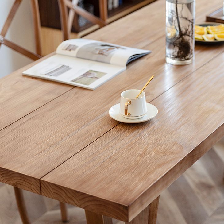 Rectangle Solid Wood Dining Table Modern Pine Table in Nature with Double Pedestal Clearhalo ' dining_table' 'Dining Tables & Seating' 'Dining Tables' 'furn' 'furn_dining_table' 'Furniture' 'furniture_dining_table' 'Kitchen & Dining Furniture' 'kitchen&dining_furn' 'kitchen' 'kitchen_dining_table' 1200x1200_c305020b-d2f5-4d65-a268-e84c1031623e