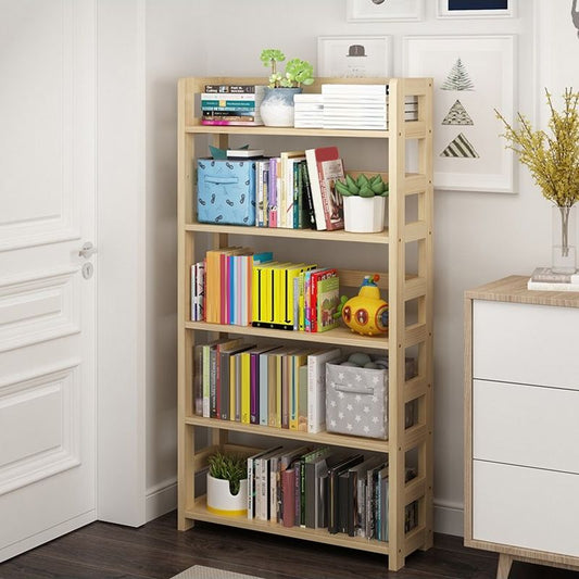 Moderne stijl open boekenplank massief hout etagere plank boekenkast