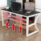 Eigentijdse Office Desk Antique Finish Computer Desk met metalen benen
