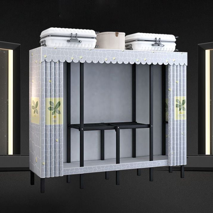 Gabinete de armario de acero de armario de estilo plegable de estilo contemporáneo para el hogar para el hogar