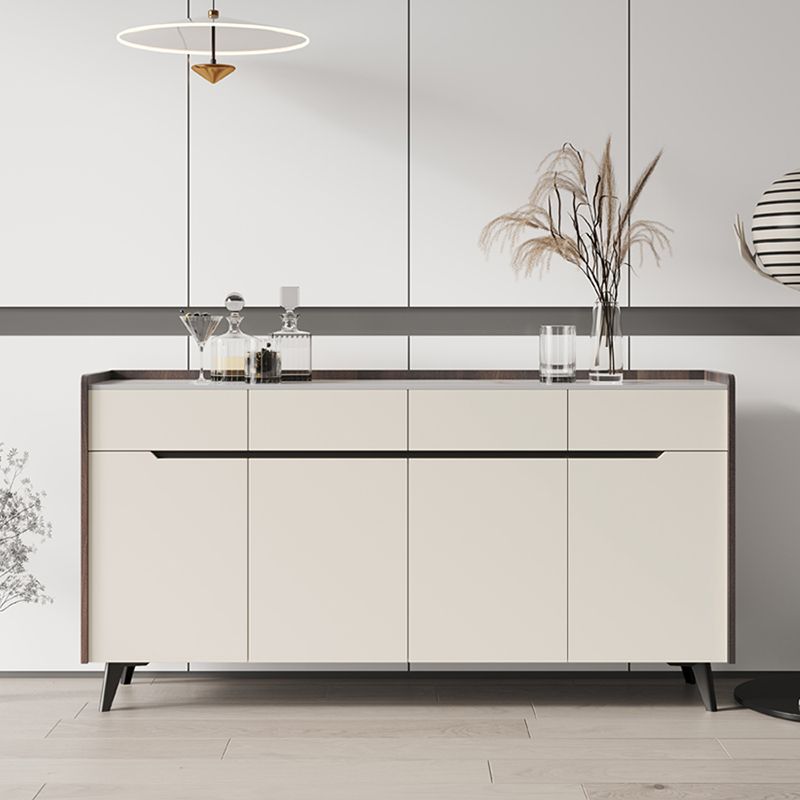 Rettangole Sideboard Sideboard Sinterite Sinterite Siete con cassetti e porte