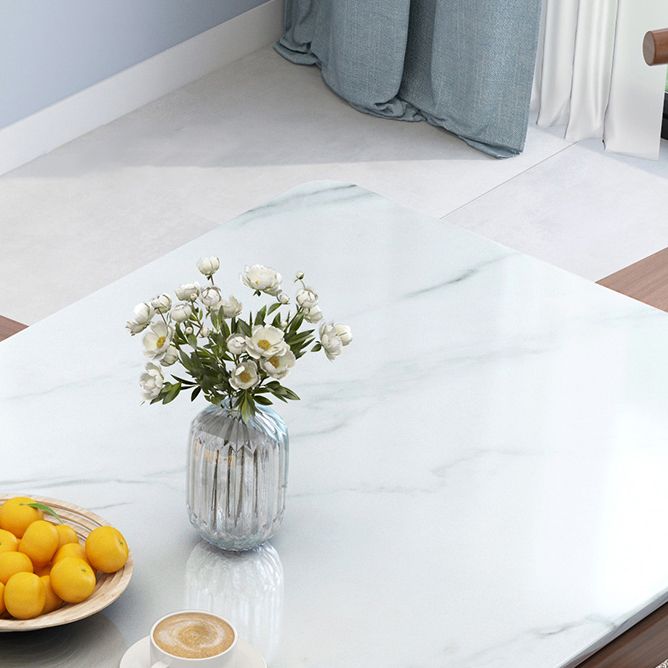 Scandinavian Solid Wood Base Dining Table Rectangle Formal Dinette Set for Home Clearhalo 'Dining Room Sets' 'Dining Tables & Seating' 'dining_room_set' 'furn' 'furn_dining_room_set' 'Furniture' 'furniture_dining_room_set' 'Kitchen & Dining Furniture' 'kitchen&dining_furn' 'kitchen' 1200x1200_c3091449-e7be-4328-8f95-012e0c58d1a3